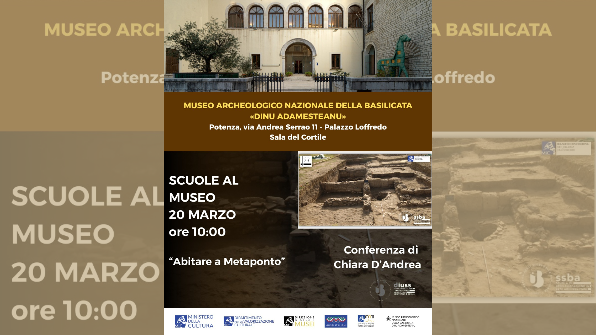“Scuole al Museo”: Abitare a Metaponto - MANP